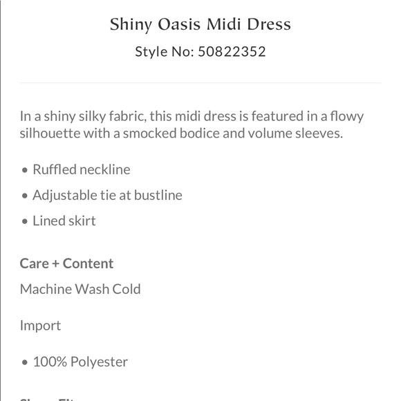 Shiny Oasis Midi Dress - Picture 6 of 6